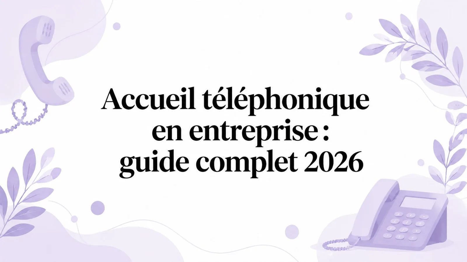 Accueil téléphonique en entreprise : guide complet 2026