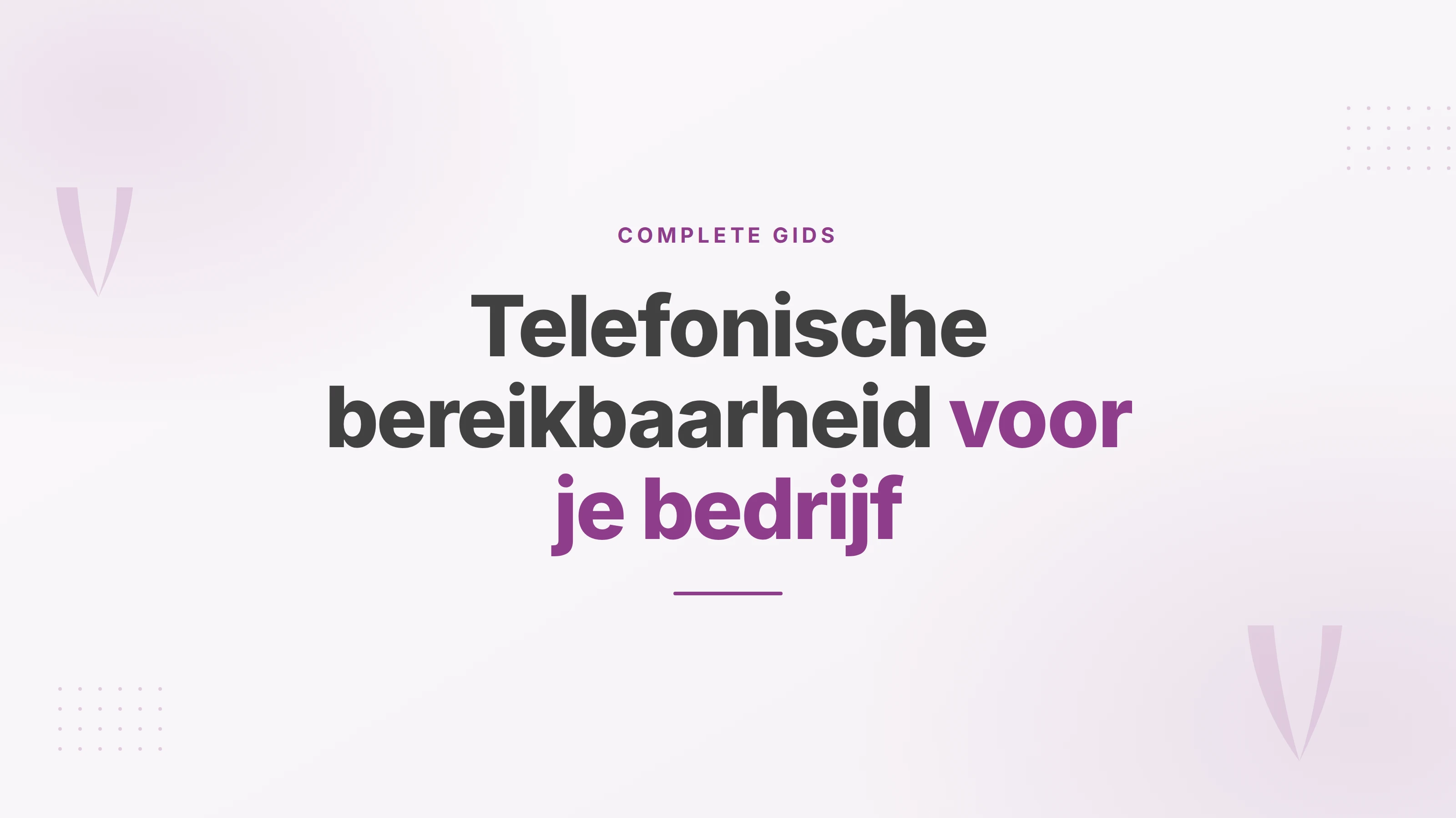 Illustratie bij telefonische bereikbaarheid: een cloud PBX met keuzemenu en wachtrijen.