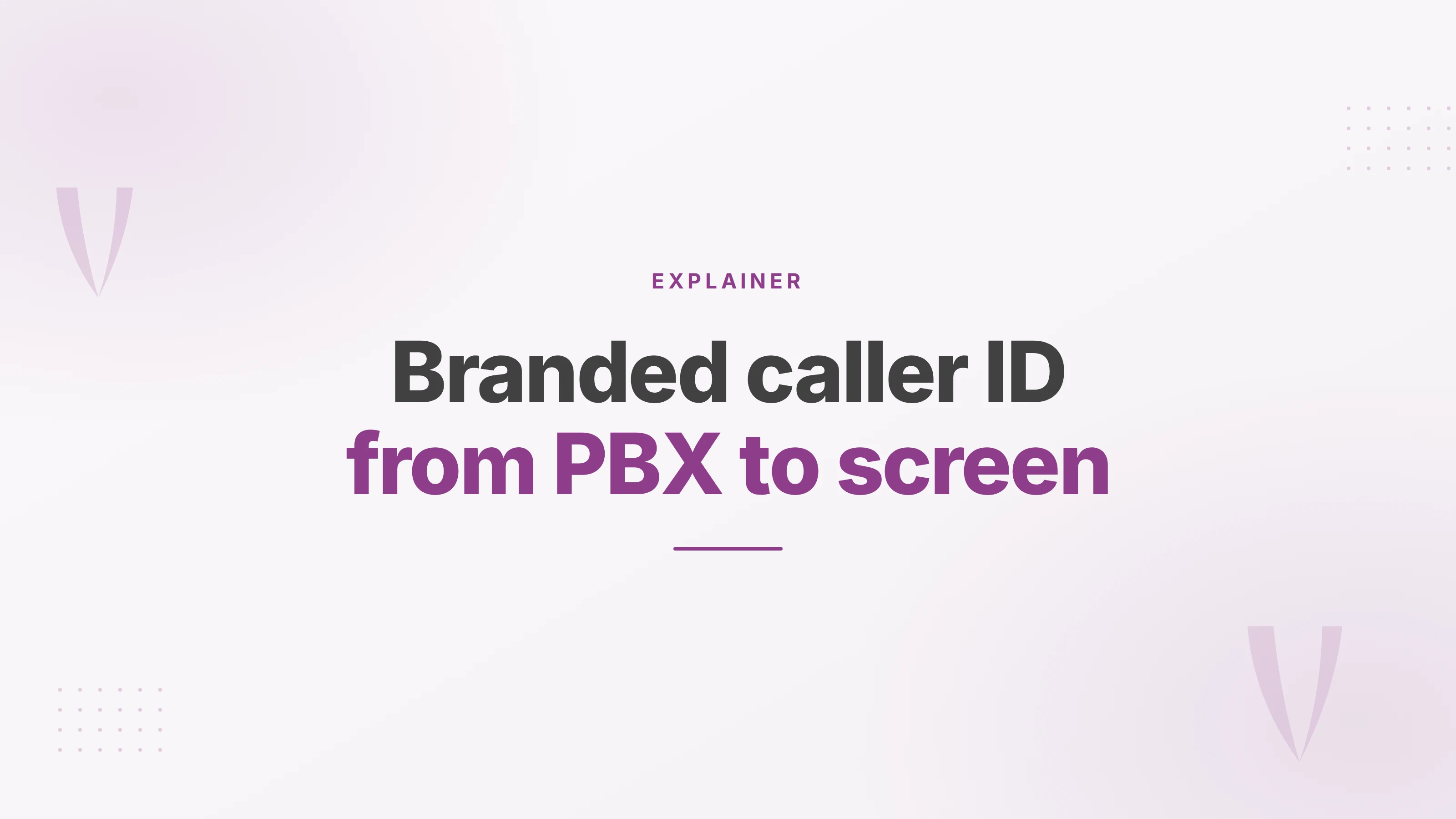 Business name appearing on a mobile screen as an outbound call arrives from a company phone system