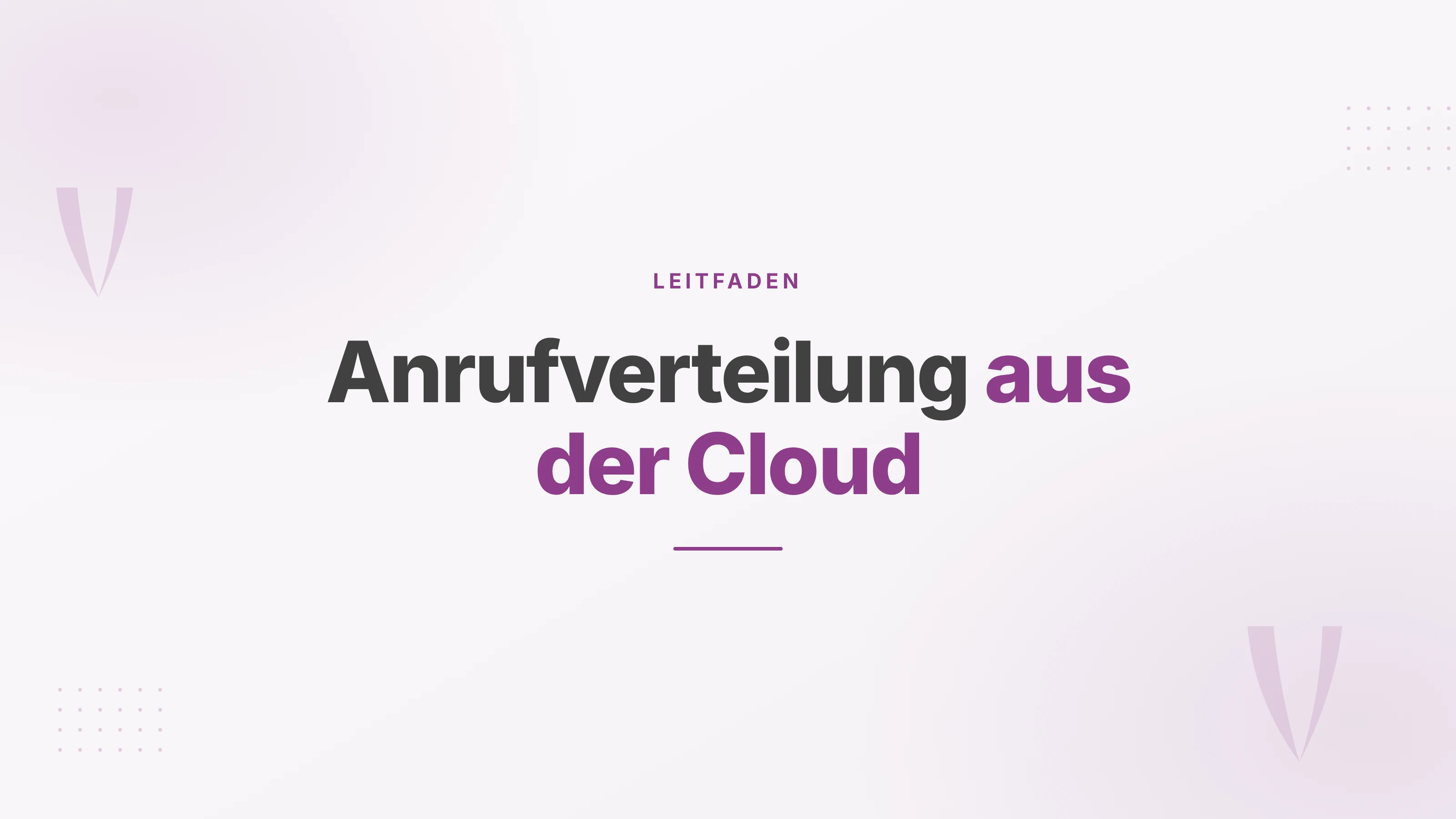 Illustration zur Anrufverteilung aus der Cloud für Serviceteams im Mittelstand