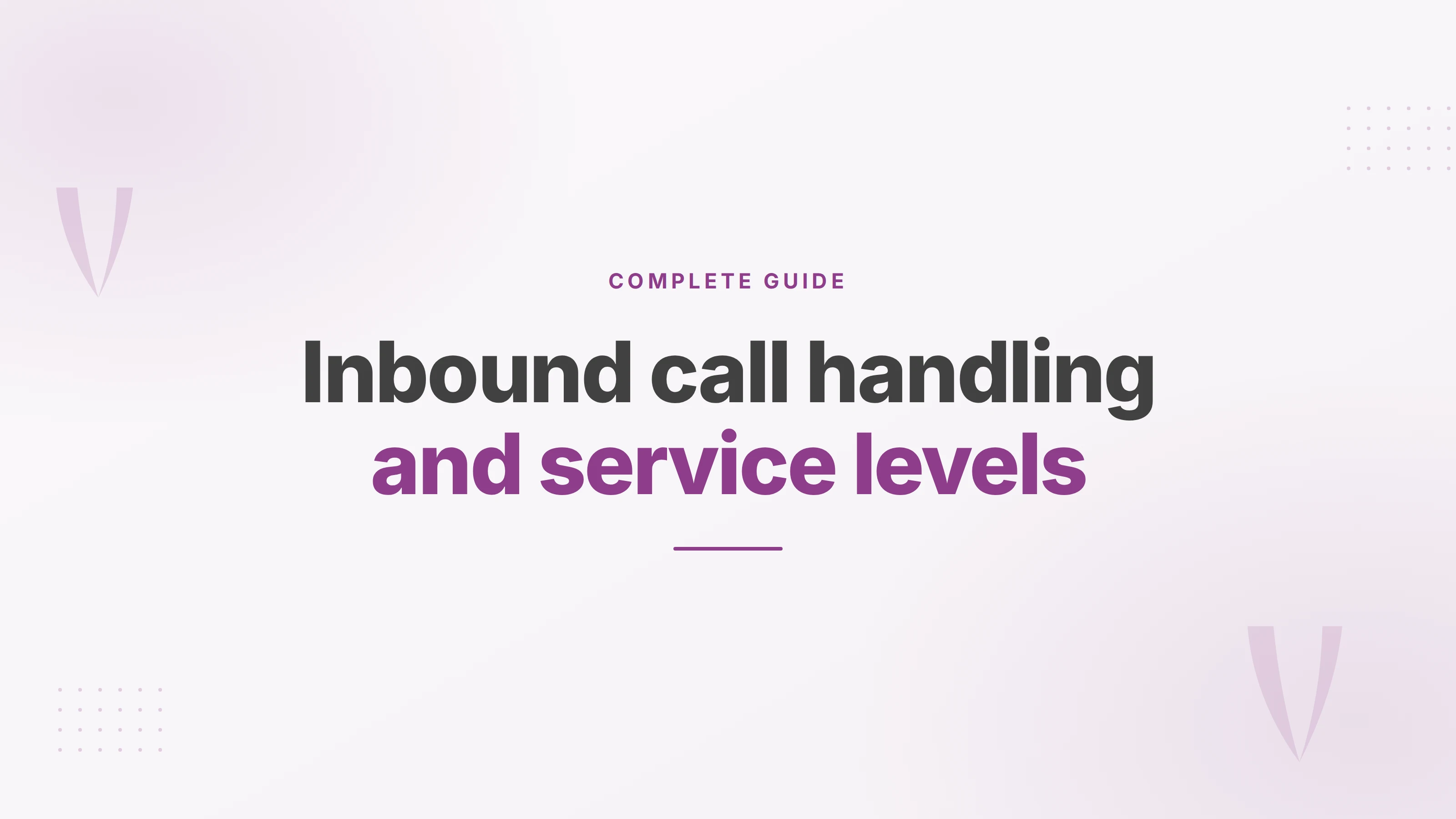 Cover illustration for a guide on routing, queuing and measuring inbound business calls