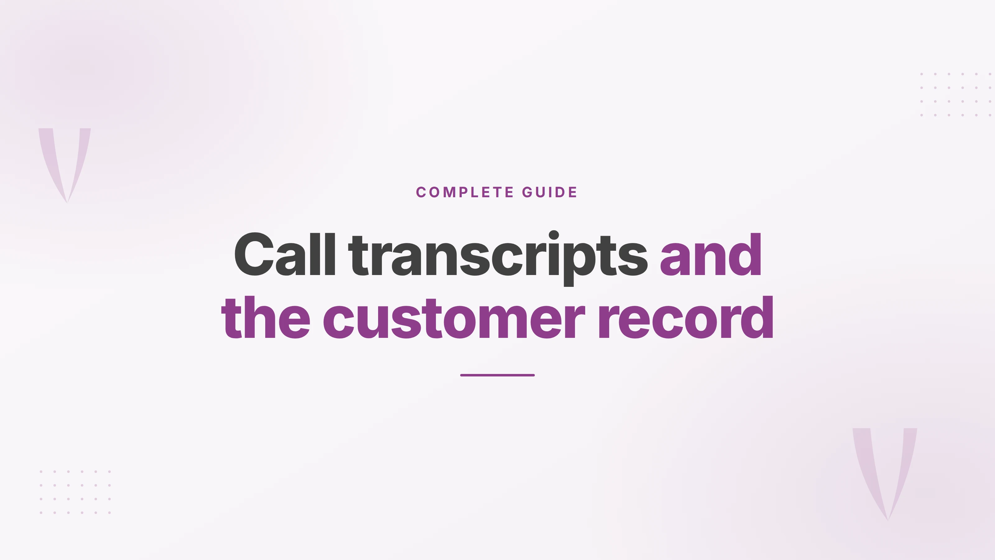 Cover for a guide on sending call transcripts into a CRM with restricted access and European Union hosting