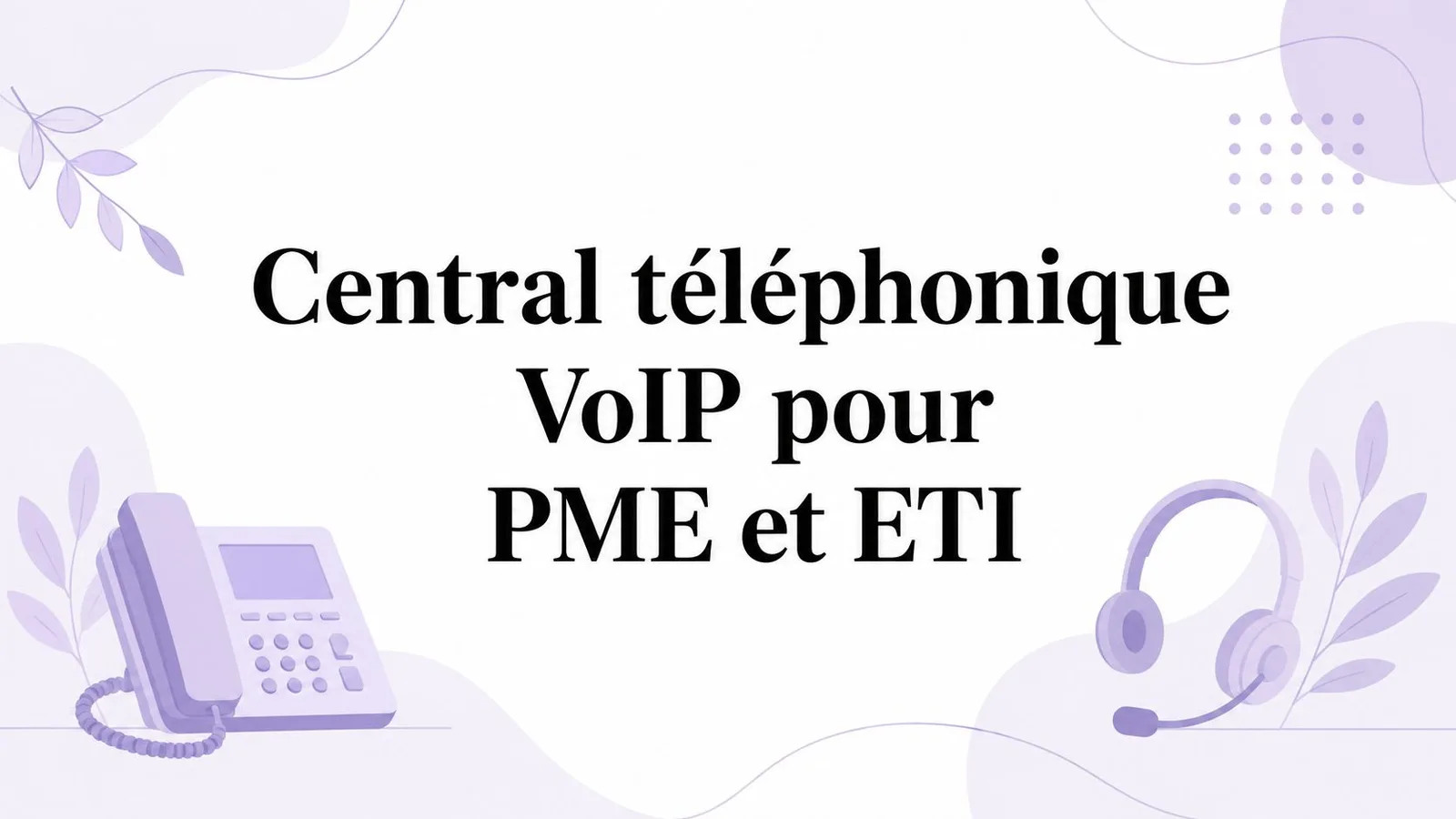 Central téléphonique VoIP pour PME et ETI