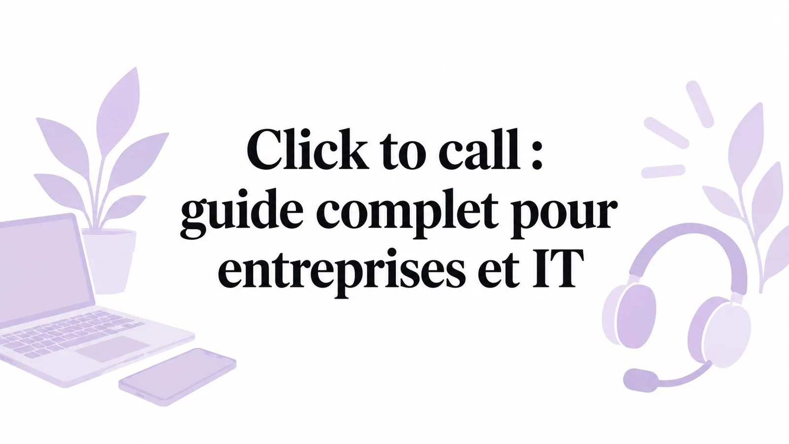 Click to call : guide complet pour entreprises et IT