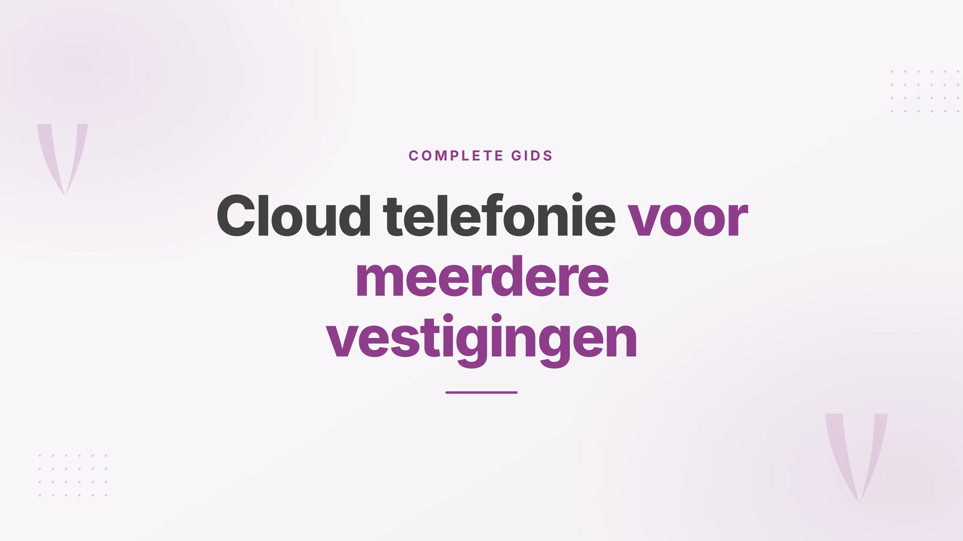 Coverbeeld bij een gids over cloud telefonie: de telefooncentrale draait in datacenters in plaats van in je pand.