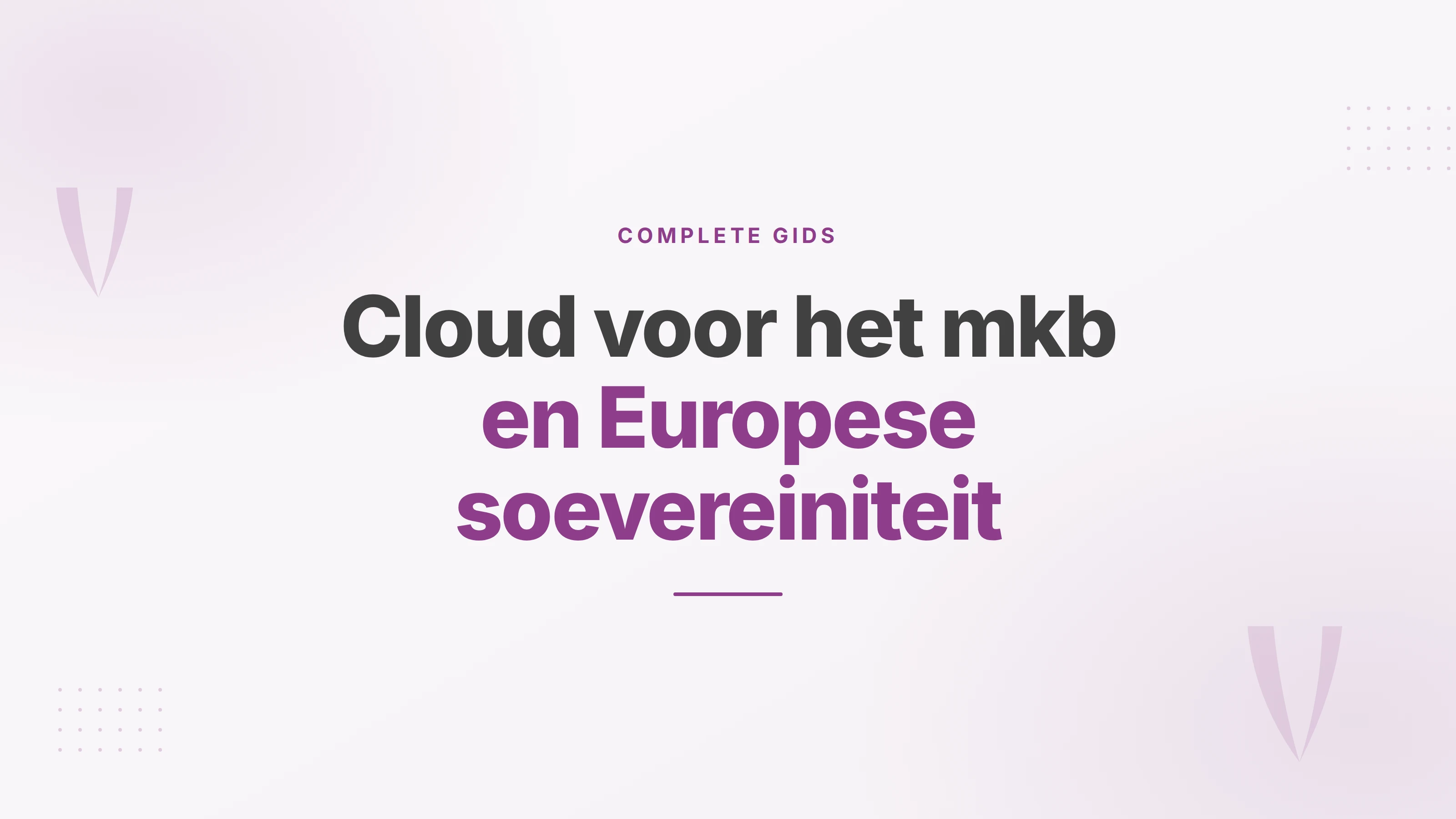 Coverbeeld met de woorden cloud voor het mkb en Europese soevereiniteit