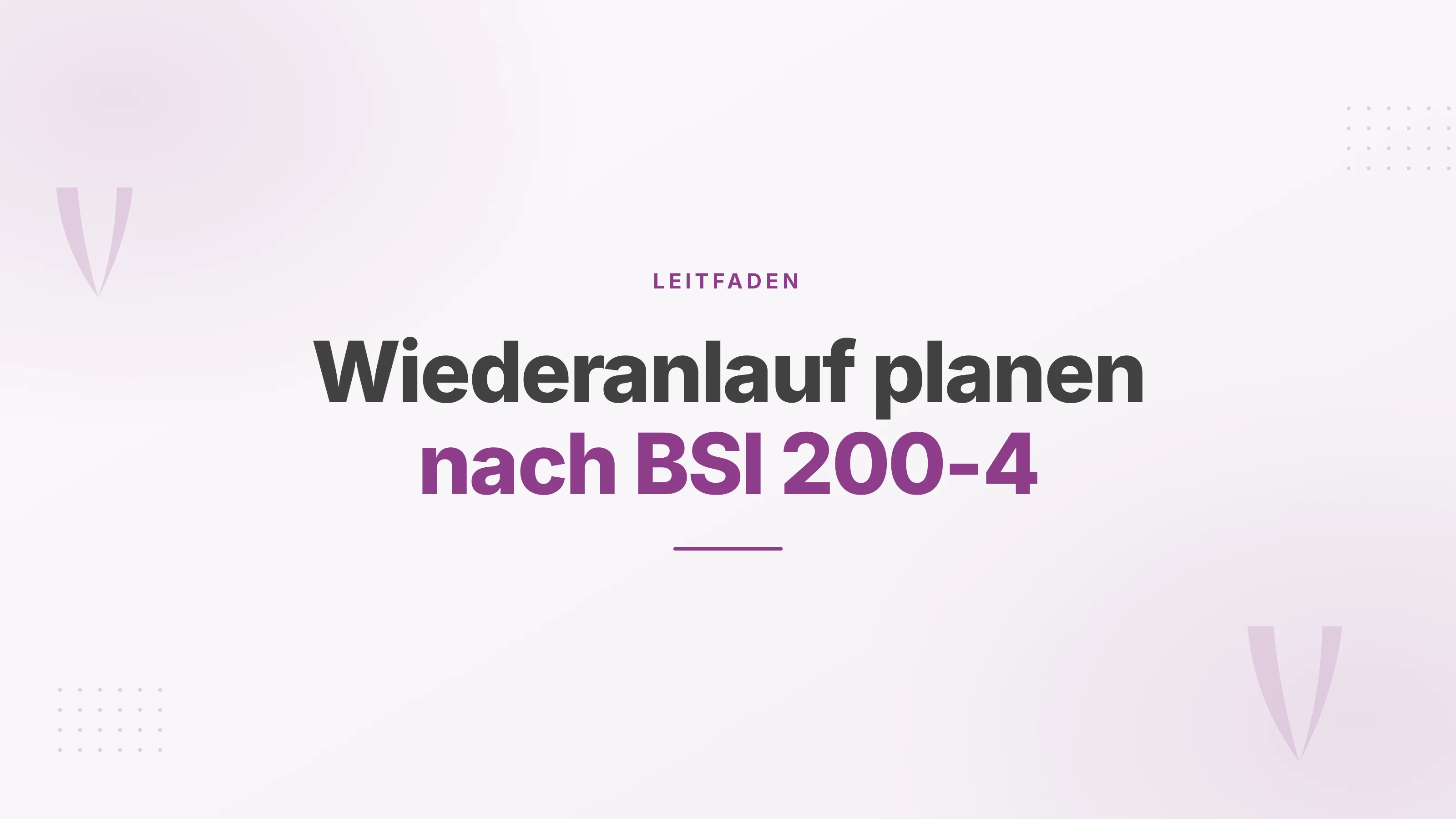 Illustration zum geplanten Wiederanlauf von IT-Systemen und Telefonie nach einem Ausfall