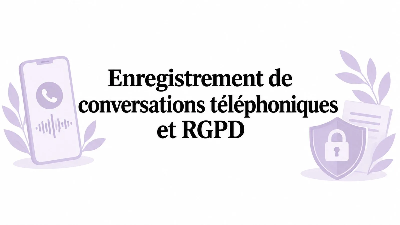 Enregistrement de conversations téléphoniques et RGPD
