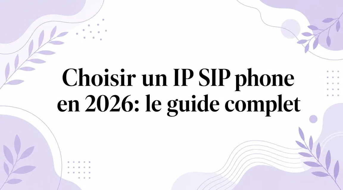 Choisir un IP SIP phone en 2026: le guide complet