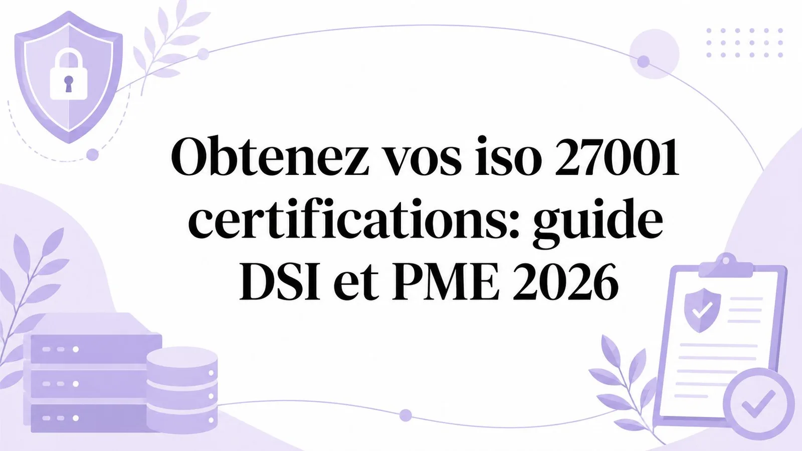 Obtenez vos iso 27001 certifications: guide DSI et PME 2026