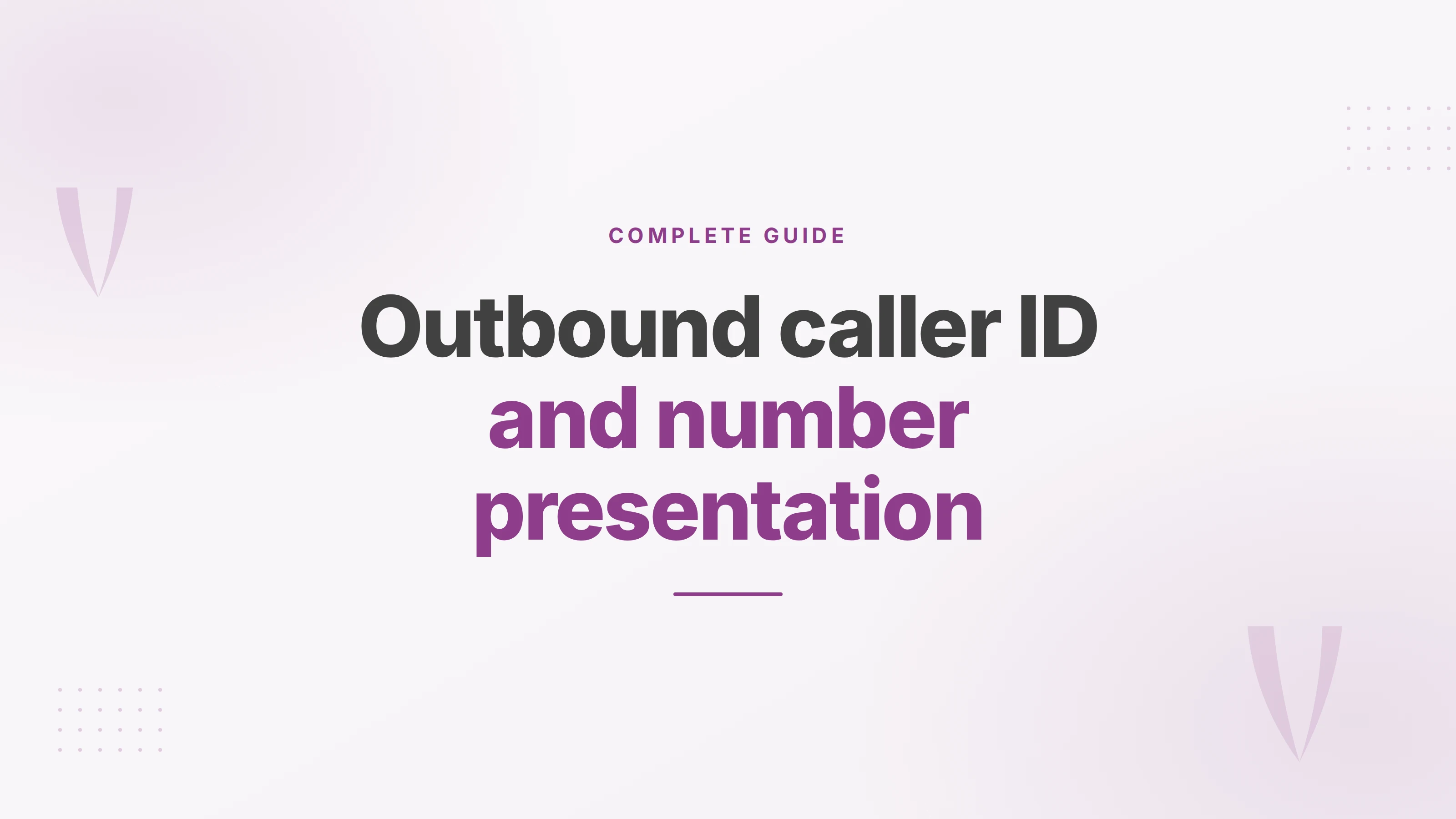 Cover illustration for a guide to outbound caller ID and choosing the number your team presents
