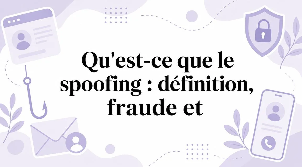 Qu'est-ce que le spoofing : définition, fraude et