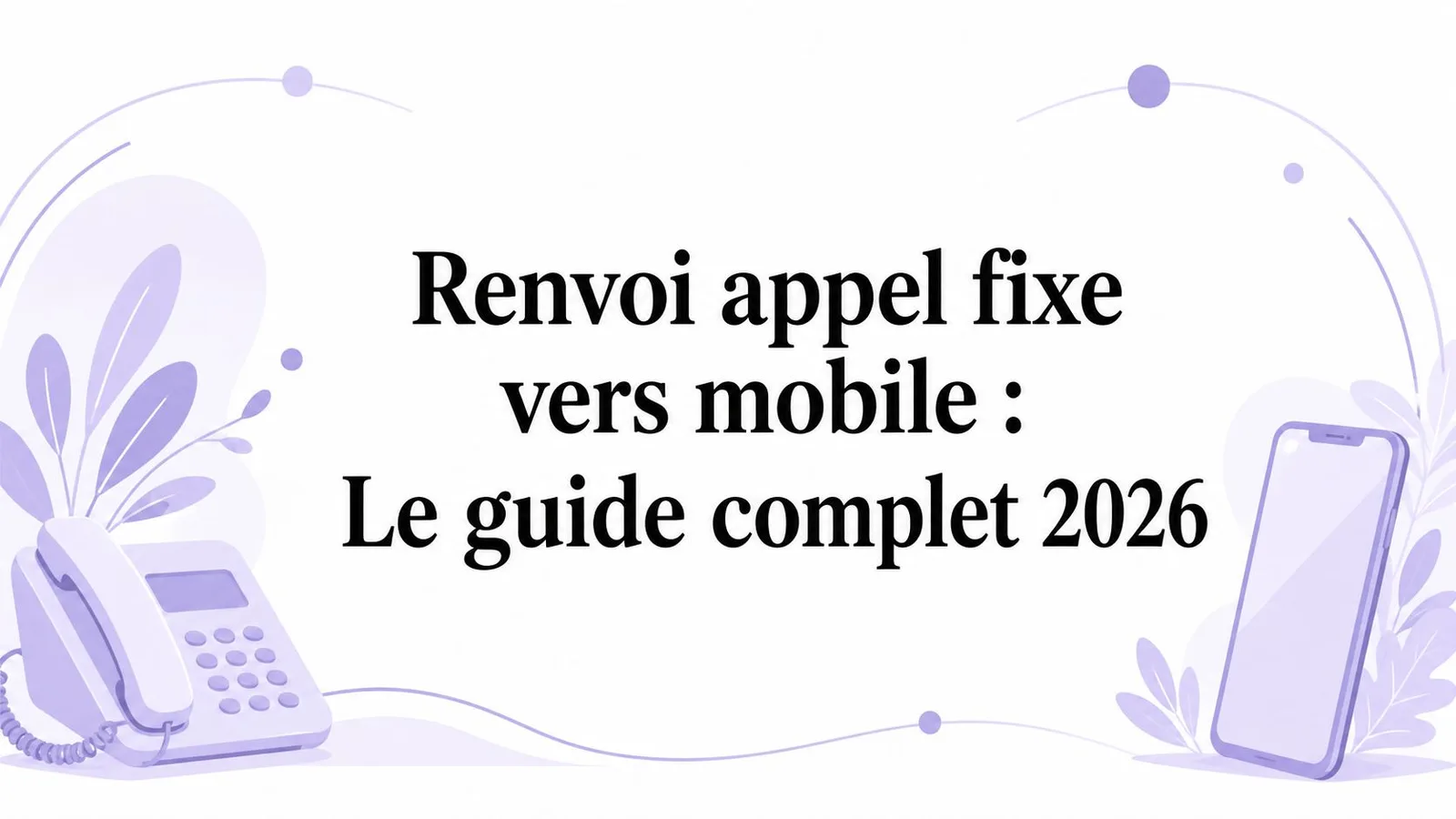 Renvoi appel fixe vers mobile : Le guide complet 2026