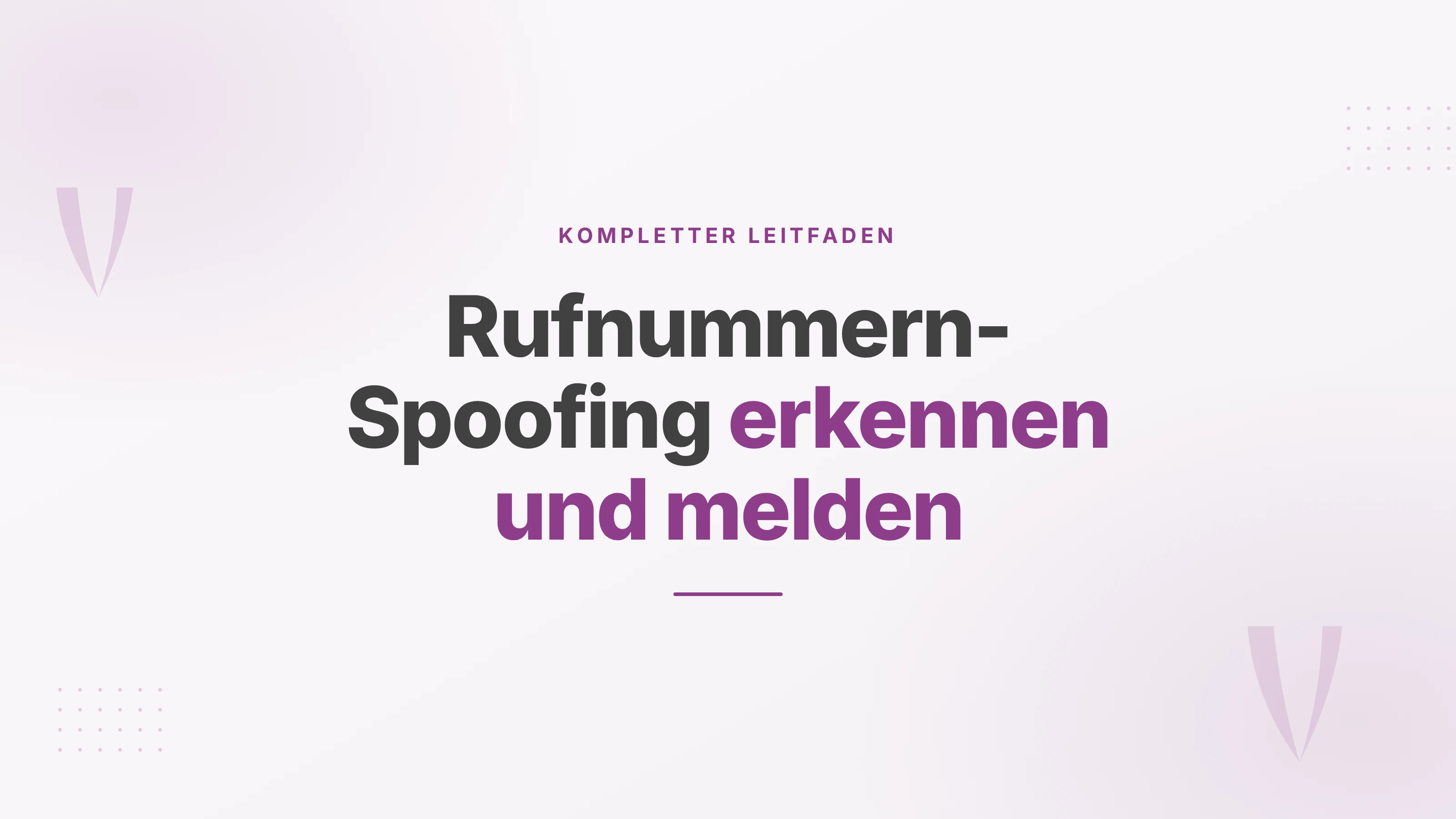 Titelbild: Telefondisplay mit gefälschter Firmennummer als Symbol für Rufnummern-Spoofing