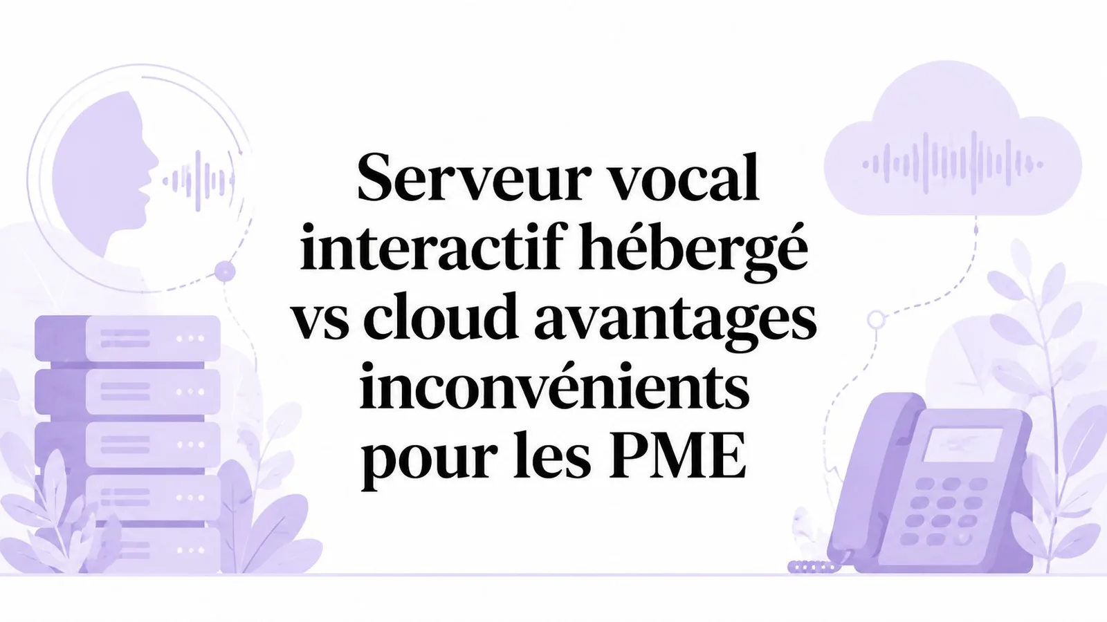 Serveur vocal interactif hébergé vs cloud avantages inconvénients pour les PME