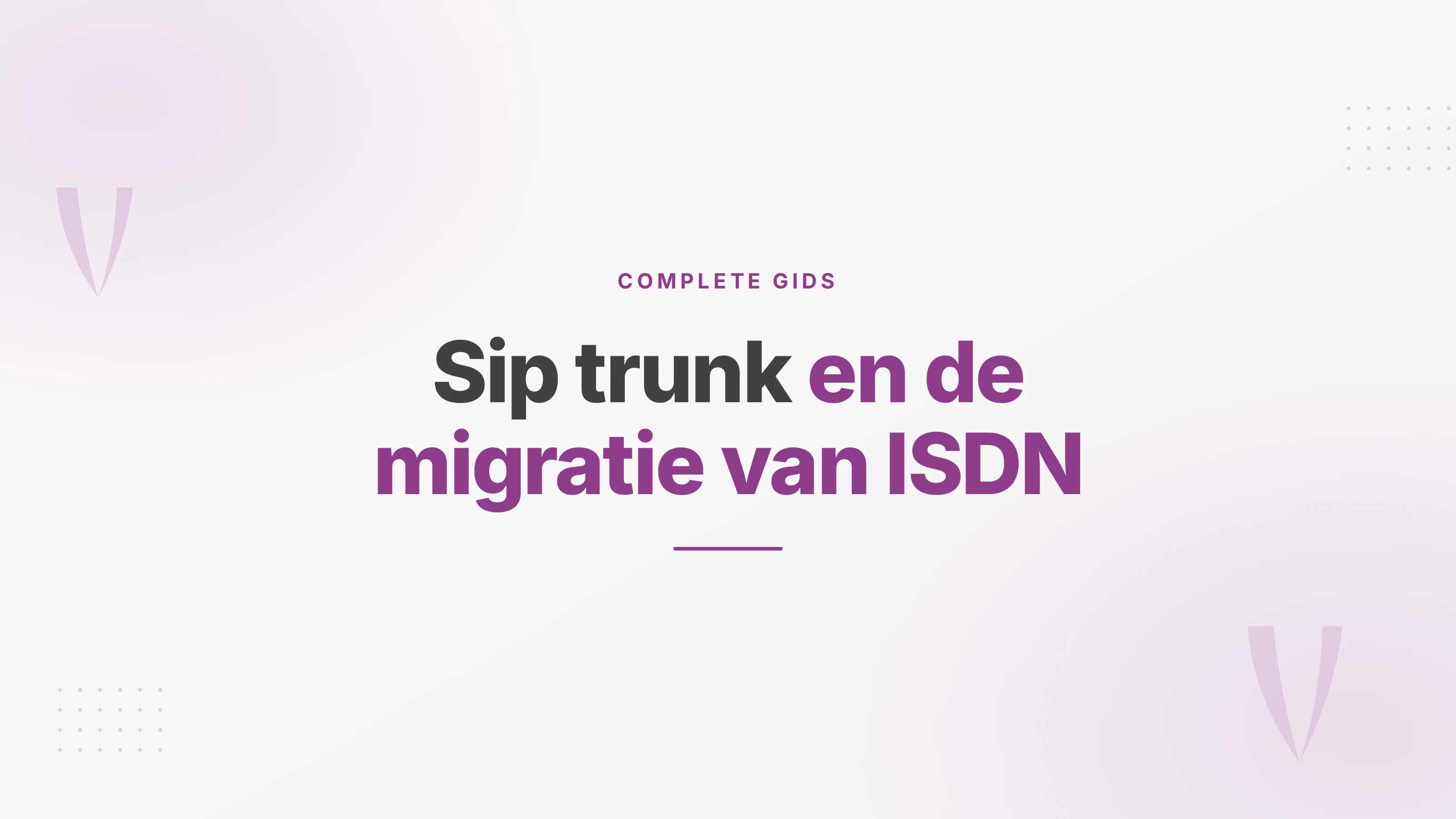 Illustratie van een sip trunk: de IP-verbinding tussen de centrale van een bedrijf en het openbare telefoonnet.