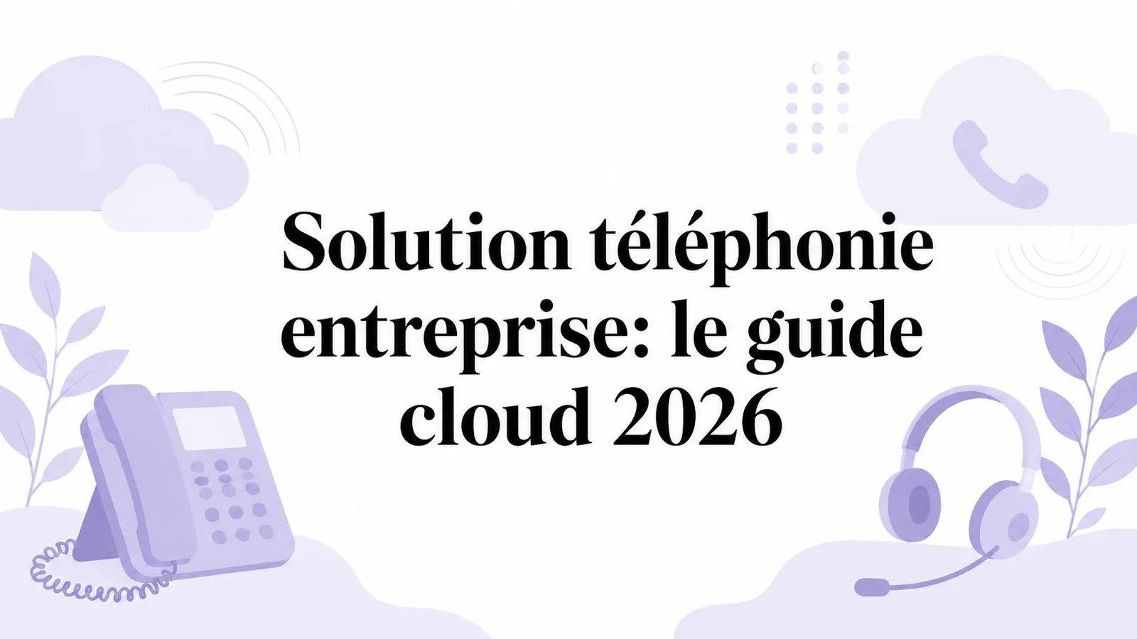 Solution téléphonie entreprise: le guide cloud 2026