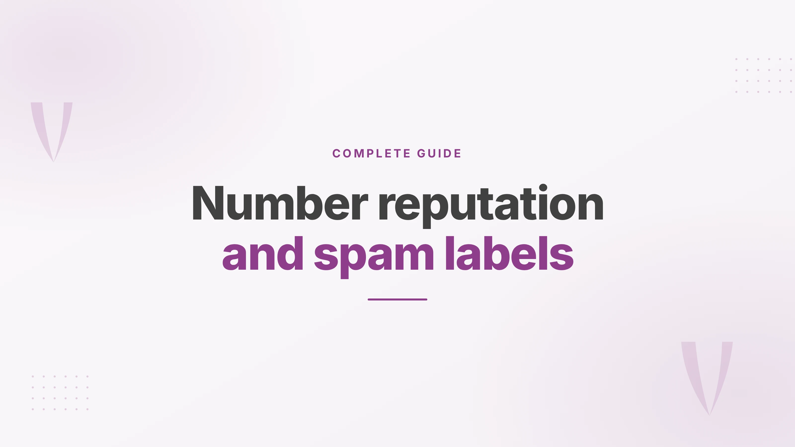 Cover illustration for a guide on suspected spam labels and business number reputation