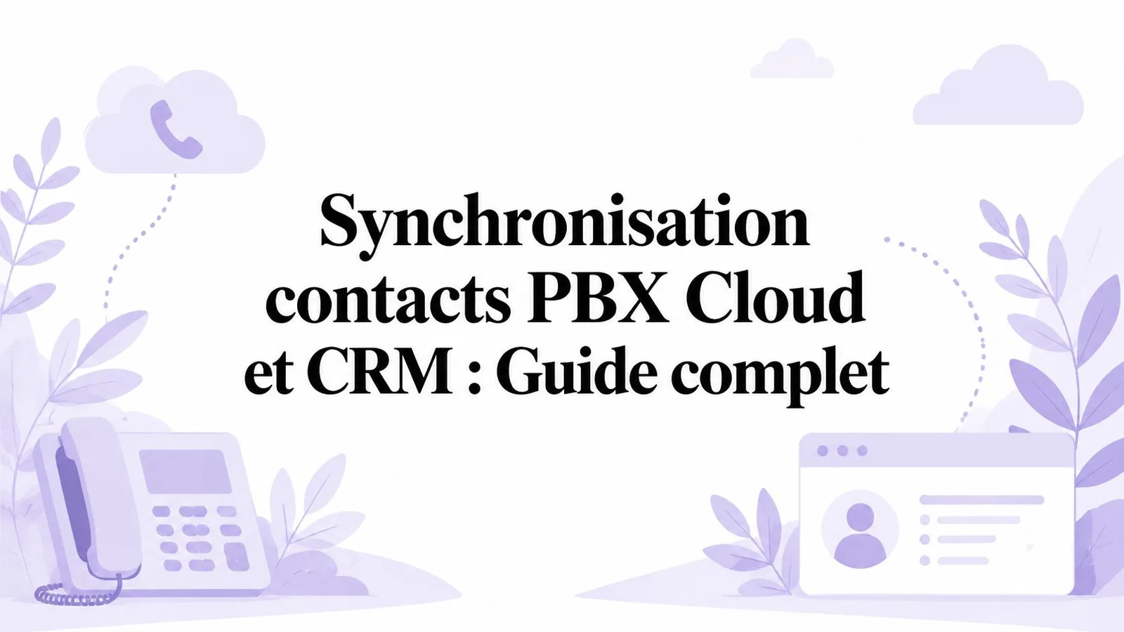 Synchronisation contacts PBX Cloud et CRM : Guide complet