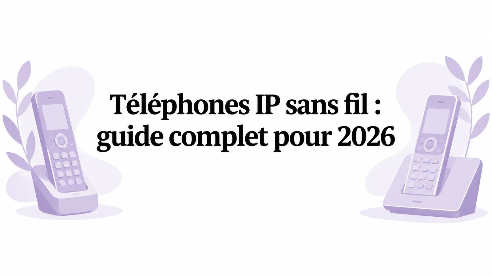 Téléphones IP sans fil : guide complet pour 2026