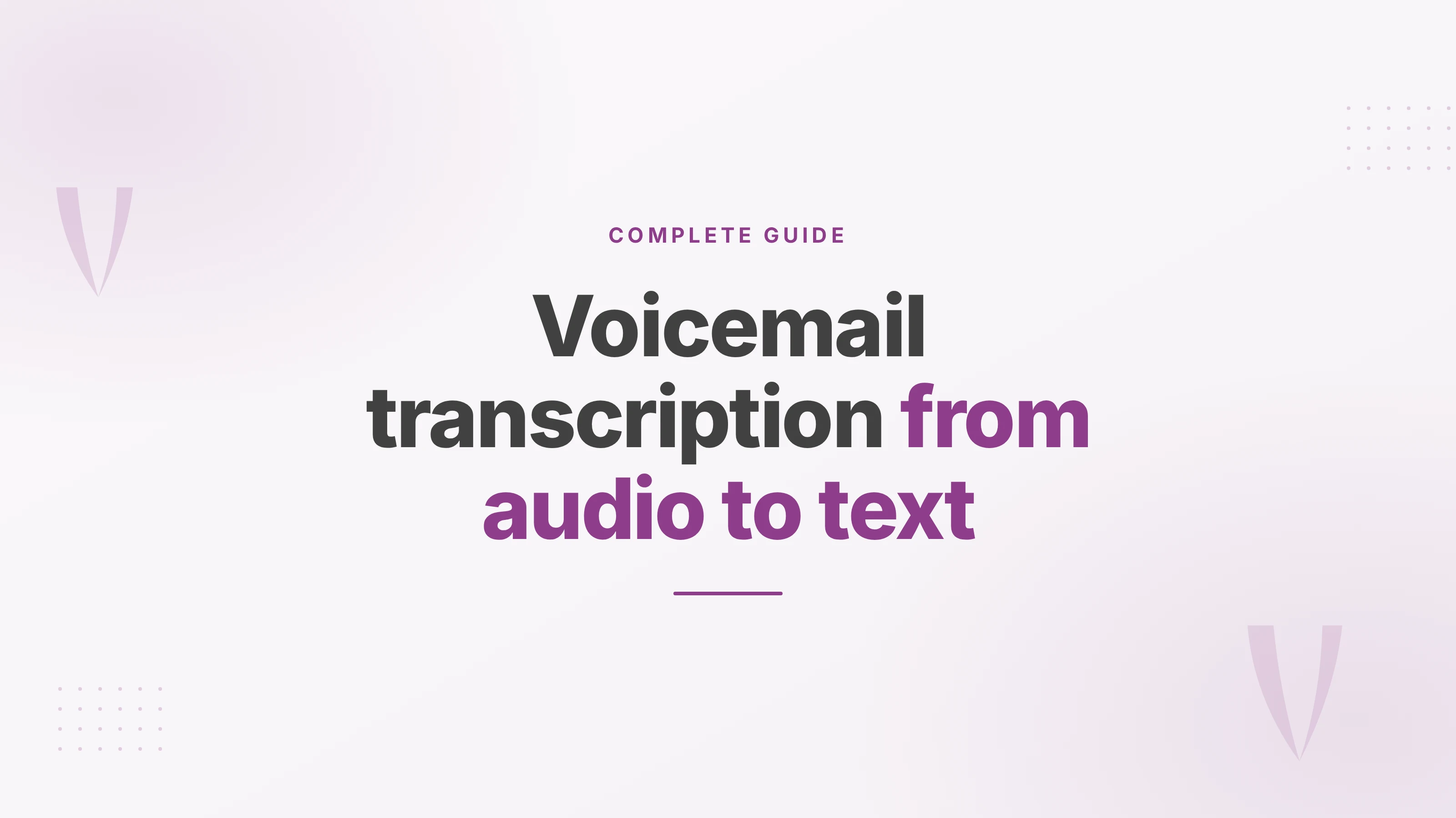 A recorded voice message turning into readable text a team can sort and route