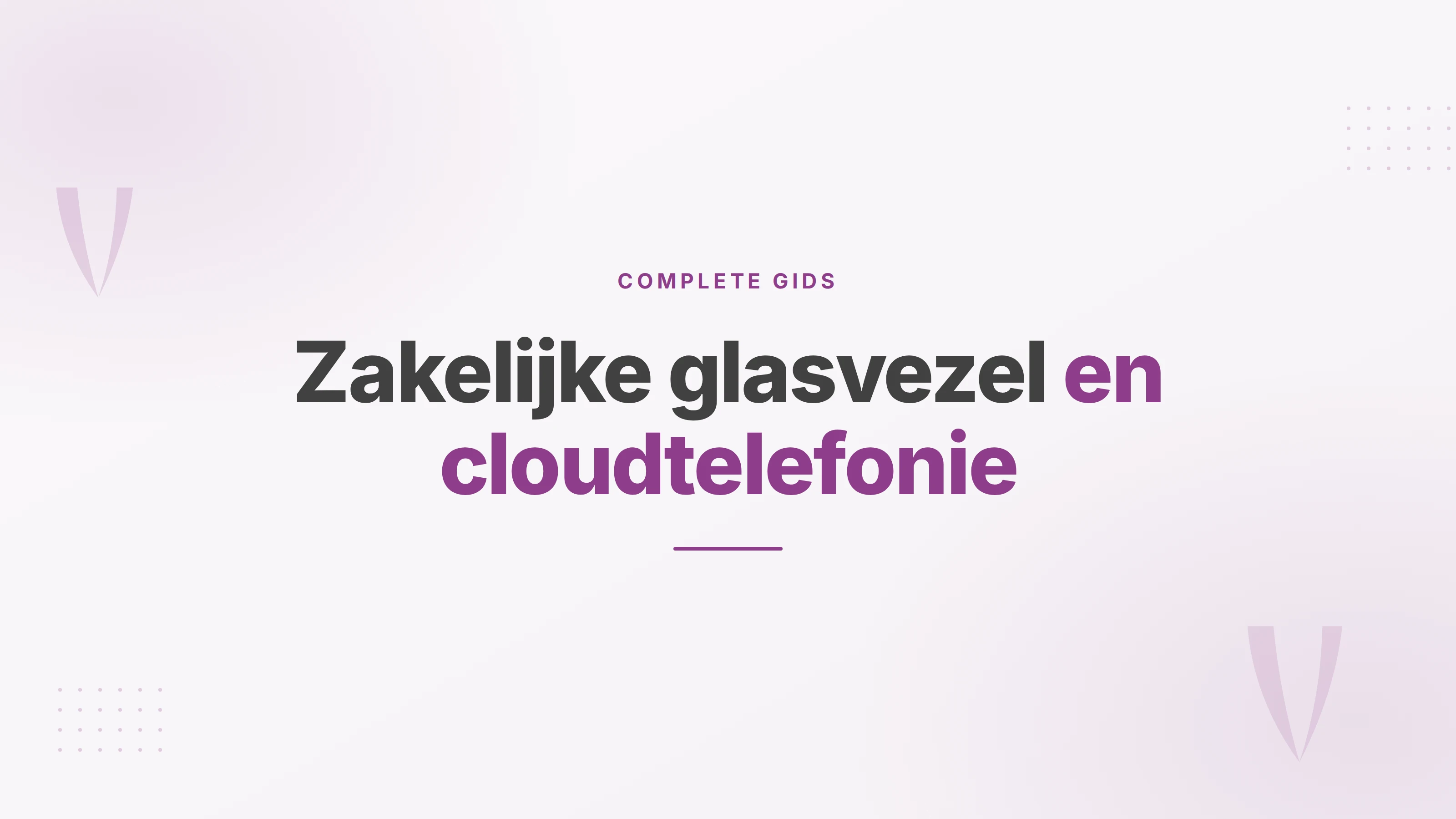 Illustratie over zakelijke glasvezel als basis voor cloudtelefonie op een bedrijfslocatie