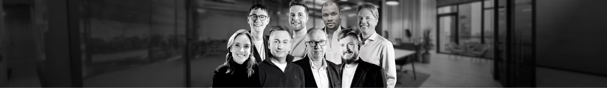 Part of the Mixvoip team behind Voxbi, at the office in Luxembourg